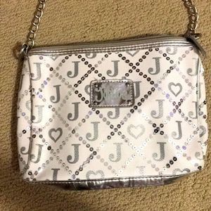 Justice sliver sparkly purse